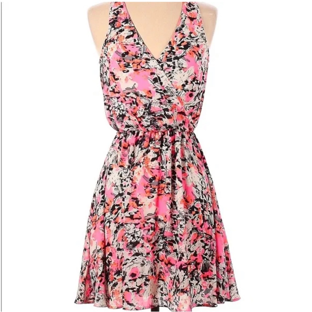 Lush Neon Floral Dress